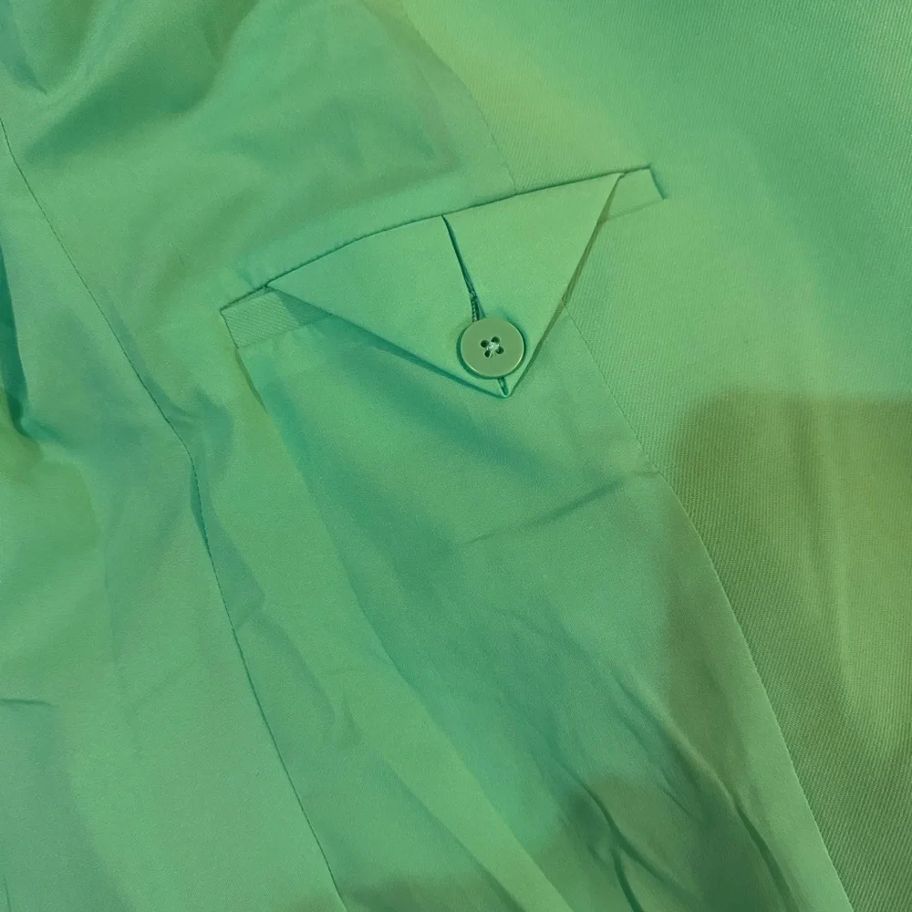 Express Mint Green Double-Breasted Blazer - Picture 7 of 10